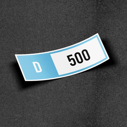 Forza Horizon Class D Number Sticker