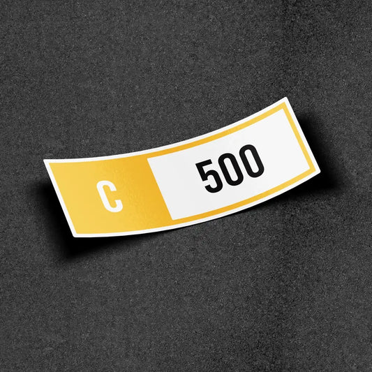 Forza Horizon Class C Number Sticker