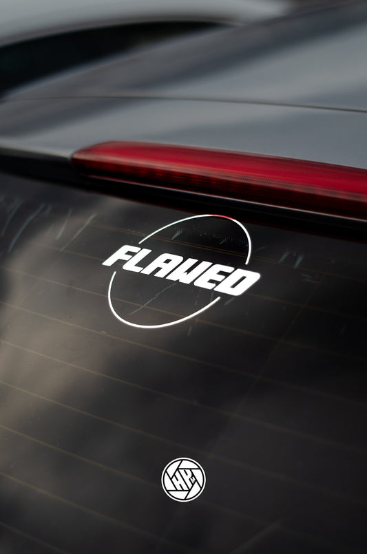 Flawed Logo Sticker